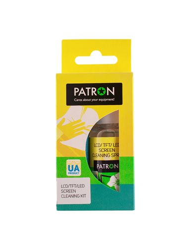 Set de curățare Patron F3-015, pentru ecrane LCD/LED 