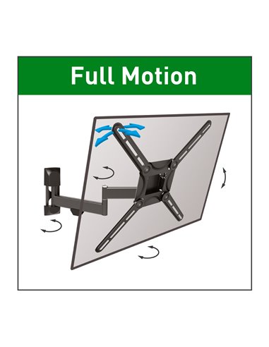 Suport TV de perete BARKAN 3420, Negru