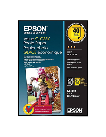 Hârtie fotografică Epson Value Glossy, 10x15 cm