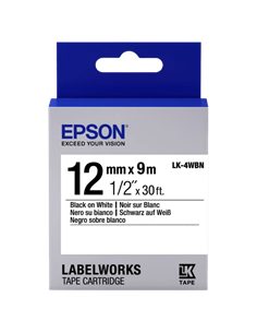 Картридж с лентой Epson LK-4WBN, 12 мм x 9 м 2