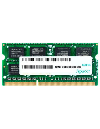 Memorie RAM Apacer AS08GFA60CATBGJ, DDR3 SDRAM, 1600 MHz, 8GB