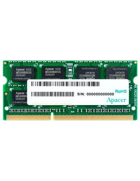 Memorie RAM Apacer AS08GFA60CATBGJ, DDR3 SDRAM, 1600 MHz, 8GB