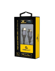 Cablu Video Cablexpert CCBP-HDMI-1M, HDMI (M) - HDMI (M), 1m, Negru 2