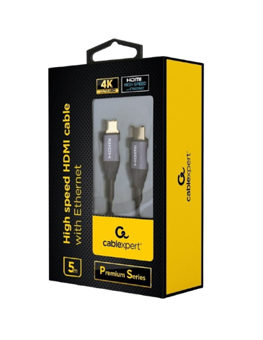 Cablu Video Cablexpert CCBP-HDMI-5M, HDMI (M) - HDMI (M), 5m, Negru
