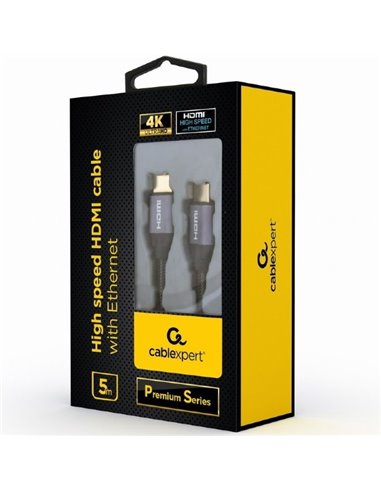 Cablu Video Cablexpert CCBP-HDMI-5M, HDMI (M) - HDMI (M), 5m, Negru