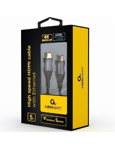 Cablu Video Cablexpert CCBP-HDMI-5M, HDMI (M) - HDMI (M), 5m, Negru