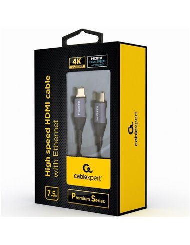 Cablu Video Cablexpert CCBP-HDMI-7.5M, HDMI (M) - HDMI (M), 7,5m, Negru