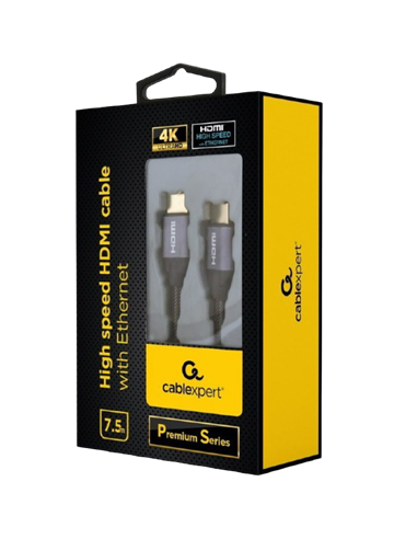 Cablu Video Cablexpert CCBP-HDMI-7.5M, HDMI (M) - HDMI (M), 7,5m, Negru