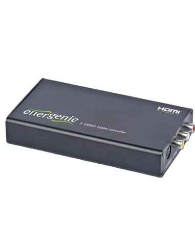 Convertor Video/Audio Energenie S-VIDEO to HDMI Converter, Negru