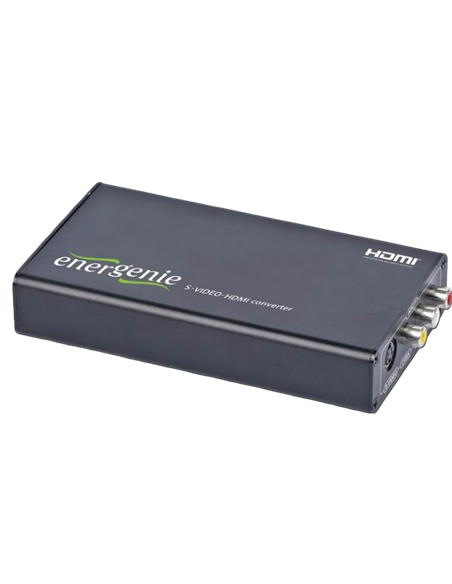 Видео/Аудио конвертер Energenie S-VIDEO to HDMI Converter, Чёрный