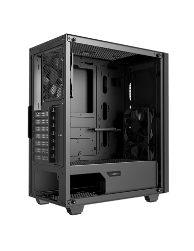 Carcasă PC Gamemax Fortress TG, Midi-Tower, Fără PSU, Negru