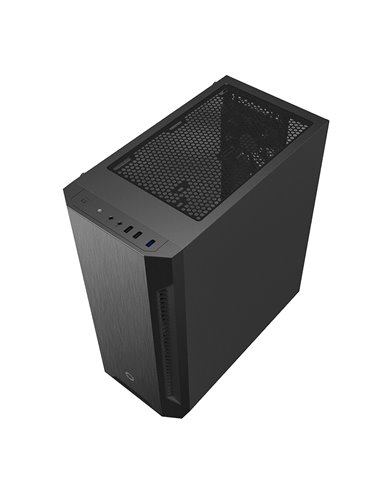 Carcasă PC Gamemax Fortress TG, Midi-Tower, Fără PSU, Negru