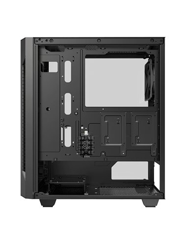 Carcasă PC Gamemax Fortress TG, Midi-Tower, Fără PSU, Negru