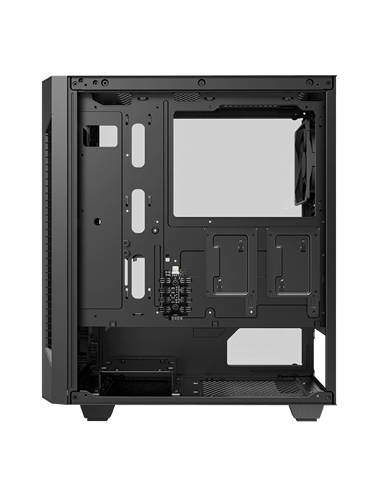 Carcasă PC Gamemax Fortress TG, Midi-Tower, Fără PSU, Negru