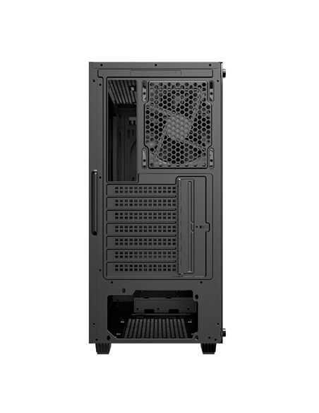 Carcasă PC Gamemax Fortress TG, Midi-Tower, Fără PSU, Negru