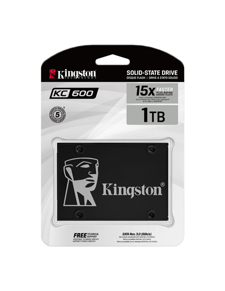 Накопитель SSD Kingston KC600, 1024Гб, SKC600/1024G