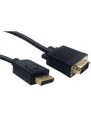 Cablu Video Cablexpert CCP-DPM-VGAM-6, DisplayPort (M) - VGA D-Sub (M), 1,8m, Negru