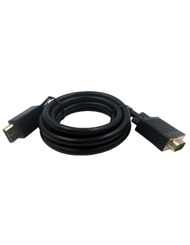 Видео кабель Cablexpert CCP-DPM-VGAM-6, DisplayPort (M) - VGA D-Sub (M), 1,8м, Чёрный