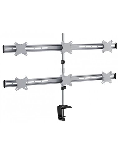 Suport birou pentru monitoare Reflecta PLANO Desk 23-1010S, Argintiu