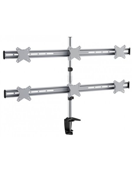 Suport birou pentru monitoare Reflecta PLANO Desk 23-1010S, Argintiu