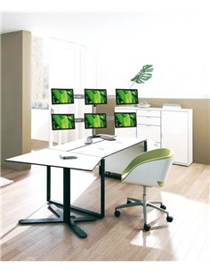 Настольный кронштейн для монитора Reflecta PLANO DeskStand 23-1010 S, Серебристый 2