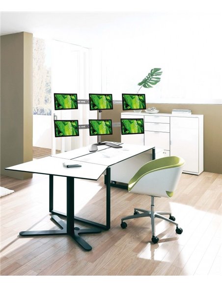 Настольный кронштейн для монитора Reflecta PLANO DeskStand 23-1010 S, Серебристый