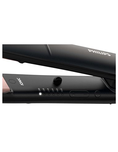 Placă de îndreptat părul PHILIPS StraightCare Essential BHS378/00, Negru