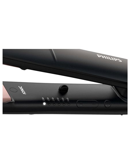 Placă de îndreptat părul PHILIPS StraightCare Essential BHS378/00, Negru