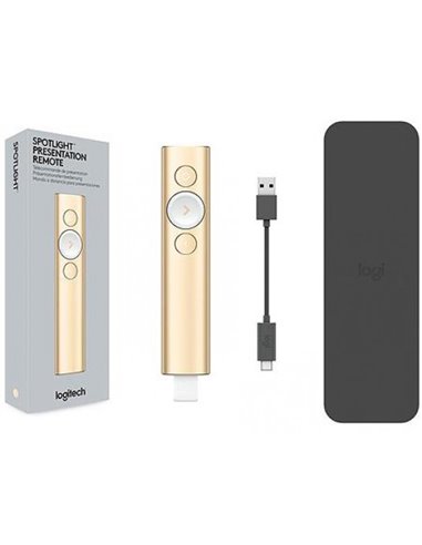 Prezentator Logitech Spotlight, Auriu