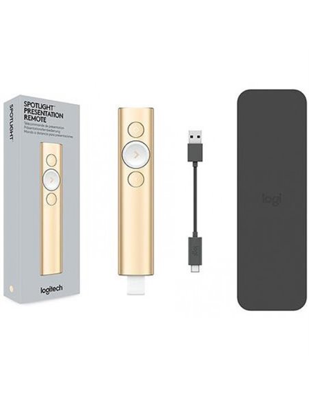 Prezentator Logitech Spotlight, Auriu