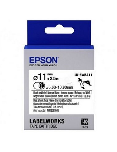 Картридж с лентой Epson LK-6WBA11, 24 мм x 2,5 м