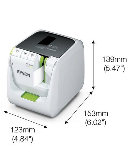Imprimantă de etichete Epson LW-1000P, Alb