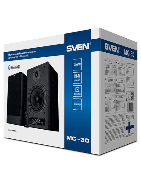 Компьютерные колонки 2.0 SVEN MC-30, Чёрный