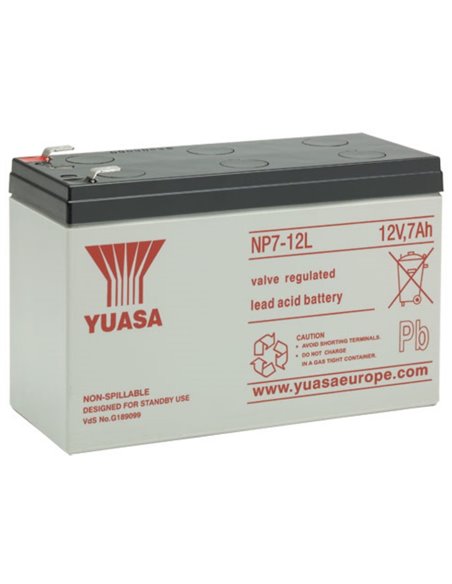 Аккумулятор для резервного питания Yuasa NP7-12L-TW, 12В 7