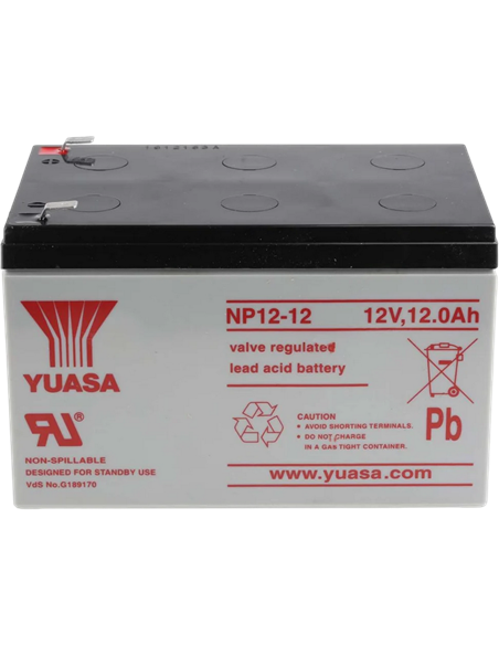 Аккумулятор для резервного питания Yuasa NP12-12-TW, 12В 12