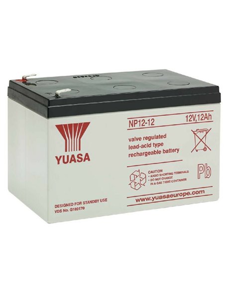 Аккумулятор для резервного питания Yuasa NP12-12-TW, 12В 12