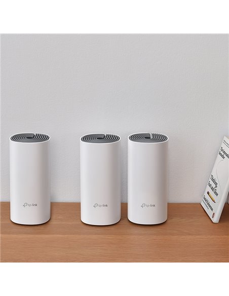 Sistem Wi-Fi Mesh TP-LINK Deco E4 (3-pack), Alb