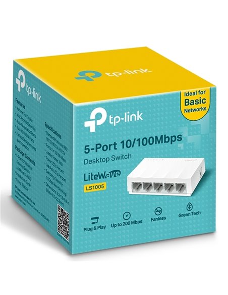 Switch de rețea TP-LINK LS1005, 5x 10/100 Mbps