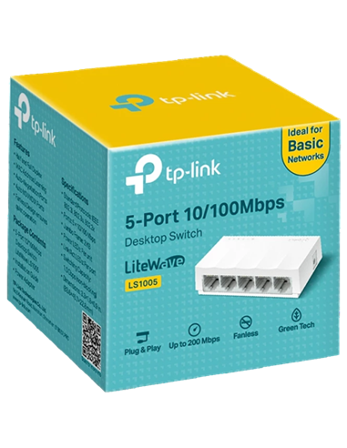 Switch de rețea TP-LINK LS1005, 5x 10/100 Mbps