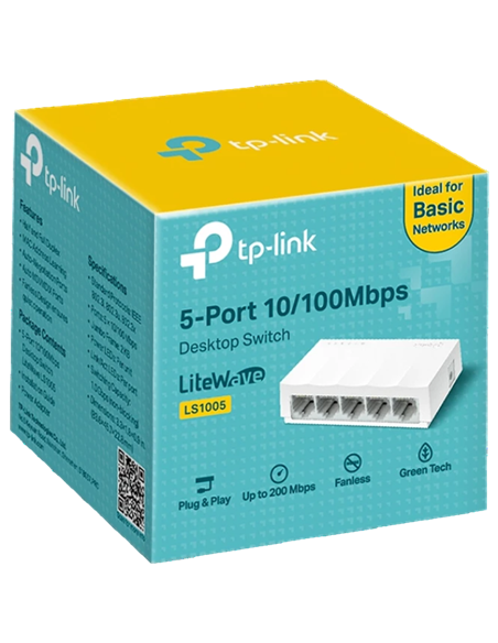 Сетевой коммутатор TP-LINK LS1005, 5x 10/100 Мбит/с