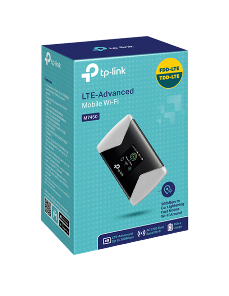 Wi-Fi Router mobil TP-LINK M7450, Negru
