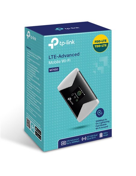 Wi-Fi Router mobil TP-LINK M7450, Negru