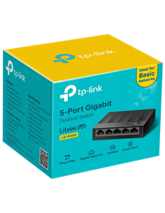 .5-port 10/100/1000Mbps Switch TP-LINK LiteWave "LS1005G", plastic case 2