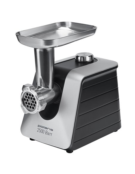 Mașină de tocat carne Polaris PMG2546, Oțel Inoxidabil Negru