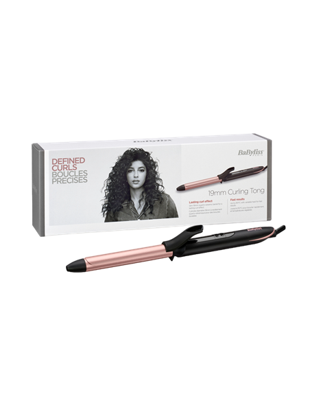 Ondulator de păr BaByliss C450E, Negru | Roz
