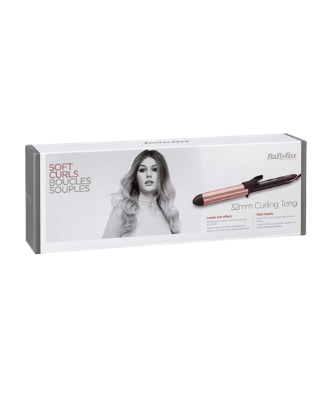 Ondulator de păr BaByliss C452E, Negru | Roz