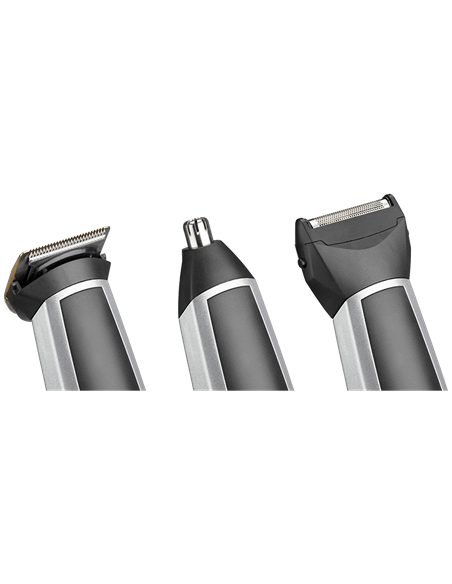 Trimmer pentru bărbați BaByliss 8-in-1 Titanium Multi Trimmer MT726E, Argintiu | Negru Trimmer pentru bărbați BaByliss 8-in-1 Titanium Multi Trimmer MT726E, Argintiu | Negru