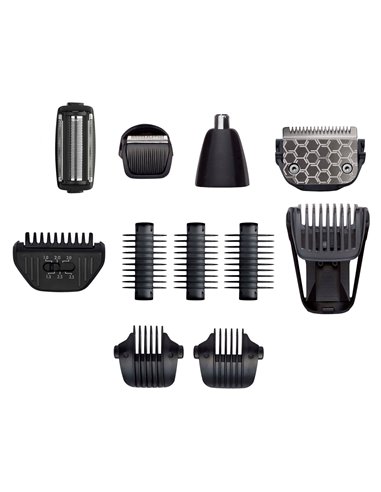 Trimmer pentru bărbați BaByliss 11-in-1 Carbon Titanium Multi Trimmer MT860E, Negru