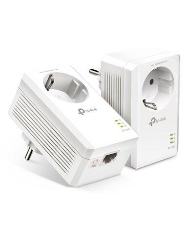 Powerline Adapter TP-LINK TL-PA7017P KIT, AV1000, 1000 Mbps, Alb