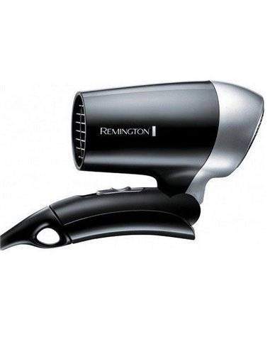 Uscător de păr compact Remington On The Go D2400, 1400W, Negru